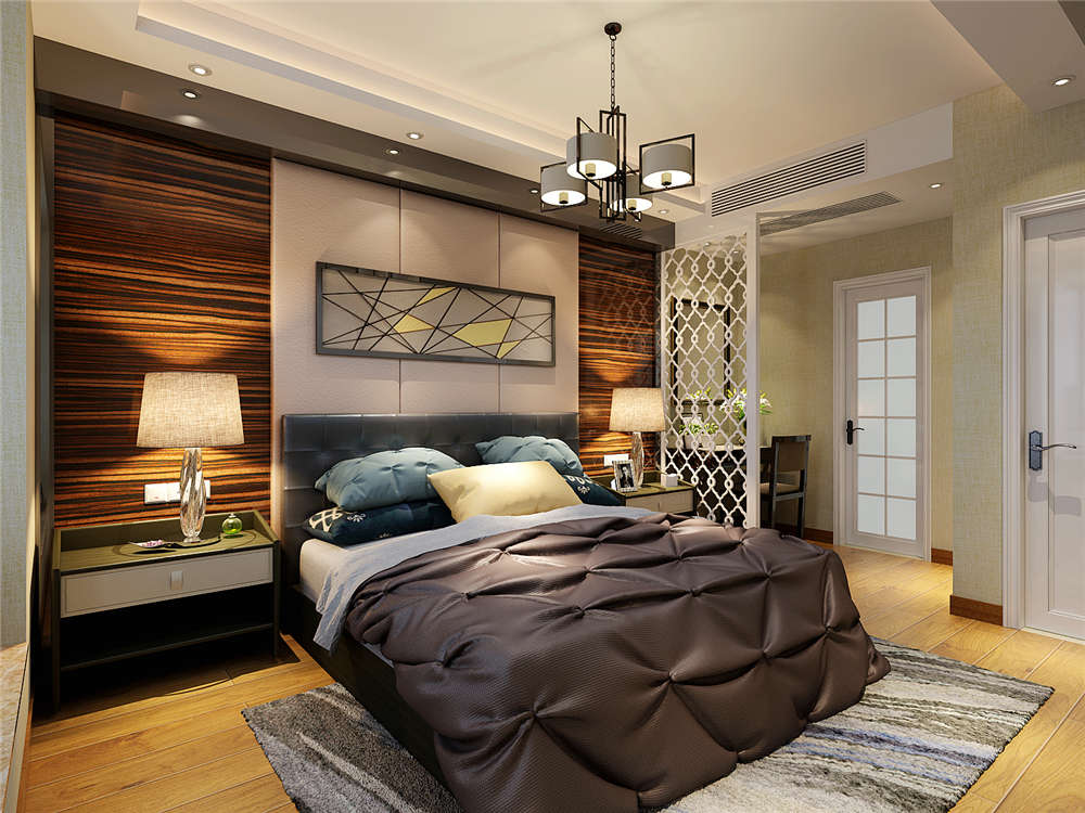 龍湖九里晴川-現(xiàn)代簡約-臥室設計效果圖